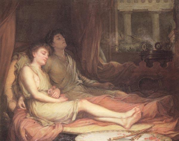 John William Waterhouse Sleep and his Half-Brother